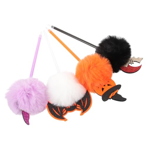 Gogogmee 4Stücke Halloween Kugelschreiber Mit Plüschkugel Design Kreative Stifte Für Partyzubehör Und Für Schulabsolventen Kürbis Hexenhut Mond Fledermaus Gogogmee 4Stücke Halloween Kugelschreiber Mit Plüschkugel Design Kreative Stifte Für Partyzubehör Und Für Schulabsolventen Kürbis Hexenhut Mond Fledermaus von Gogogmee
