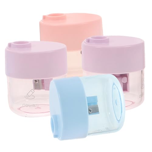 Gogogmee 4Stücke Handbetriebene Bleistiftspitzer für Studenten Transparentes Design für Schule Büro und Zuhause Einfache Handhabung und Gogogmee 4Stücke Handbetriebene Bleistiftspitzer für Studenten Transparentes Design für Schule Büro und Zuhause Einfache Handhabung und von Gogogmee