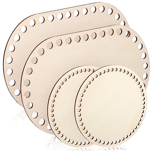 Gogogmee 4Stücke Korbböden Holz für Häkelprojekte Natürliche Holzsockel Oval und Rund für DIY Korbgestaltung und Strickzubehör Gogogmee 4Stücke Korbböden Holz für Häkelprojekte Natürliche Holzsockel Oval und Rund für DIY Korbgestaltung und Strickzubehör von Gogogmee