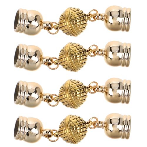 Gogogmee 4Stücke Magnetische Schmuckverschlüsse für und DIY Projekte Einfache Anwendung Goldfarbene Magnetverschlüsse Vielseitig Einsetzbar für Schals und Mehr von Gogogmee