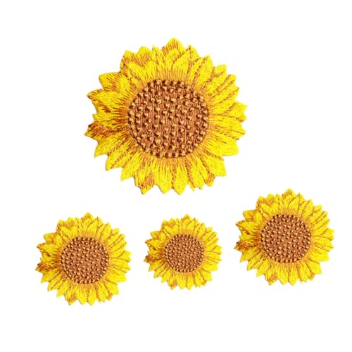 Gogogmee 4Stücke Sonnenblumen Stickerei Applikationen Flicken für DIY Kleidung Jeans und Taschen für Bastelprojekte und Reparaturen Gogogmee 4Stücke Sonnenblumen Stickerei Applikationen Flicken für DIY Kleidung Jeans und Taschen für Bastelprojekte und Reparaturen von Gogogmee