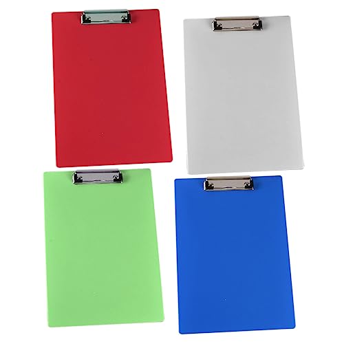 Gogogmee 4Stücke Transparente Klemmbretter aus Schreibunterlage für Büro und Schule Dokumentenorganisierer Leichte und Praktische Clipboards Gogogmee 4Stücke Transparente Klemmbretter aus Schreibunterlage für Büro und Schule Dokumentenorganisierer Leichte und Praktische Clipboards von Gogogmee