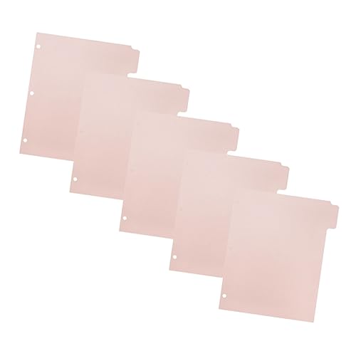 Gogogmee 5 Blätter Teiliges Trennblätter aus Robustem Pp material Ringbuch Index Teiler mit Beschreibbaren Tabs Praktische Dokumenten Notizbuch organisatoren für Büro und Schule Gogogmee 5 Blätter Teiliges Trennblätter aus Robustem Pp material Ringbuch Index Teiler mit Beschreibbaren Tabs Praktische Dokumenten Notizbuch organisatoren für Büro und Schule von Gogogmee
