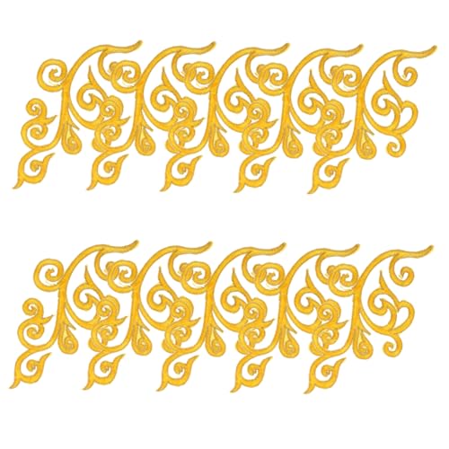 Gogogmee 5 Paare Kleine Wolkenflecken Chinesischer Stil Bestickter Eisen Auf Flecken Für Die Kleidung Applique Für Hüte Jeans Jacken Taschen Rucksäcke Kleid von Gogogmee