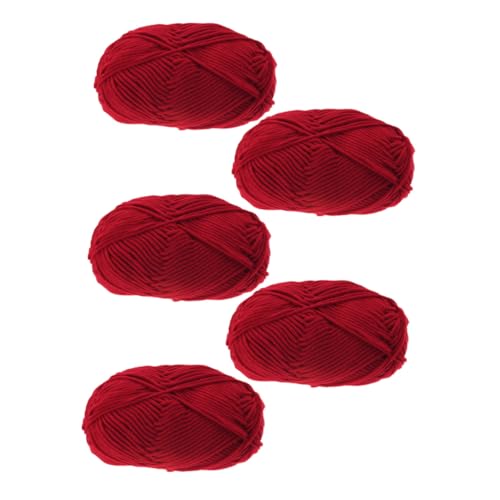 Gogogmee 5 Rollen Baumwollgarn zum Stricken und Häkeln Weiches Hautfreundliches Garn für DIY Pullover Mützen und Handarbeiten Flexible Atmungsaktive Baumwollwolle für Bastelprojekte Gogogmee 5 Rollen Baumwollgarn zum Stricken und Häkeln Weiches Hautfreundliches Garn für DIY Pullover Mützen und Handarbeiten Flexible Atmungsaktive Baumwollwolle für Bastelprojekte von Gogogmee
