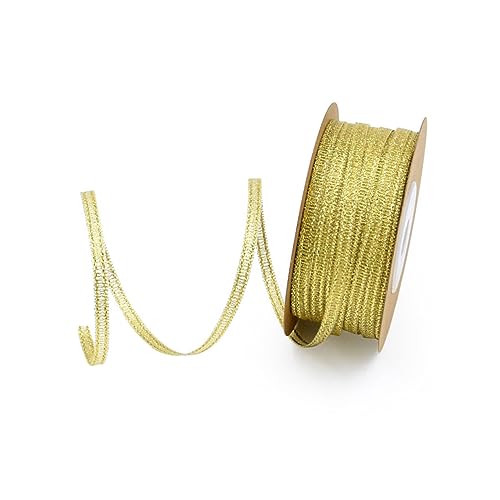 Gogogmee 5 Rollen Teiliges Geschenkband Goldene Ripsbänder aus Polyester in DIY Schleifenband für Partyverpackung Blumenarrangements und Bastelprojekte Vielseitig und Wiederverwendbar Gogogmee 5 Rollen Teiliges Geschenkband Goldene Ripsbänder aus Polyester in DIY Schleifenband für Partyverpackung Blumenarrangements und Bastelprojekte Vielseitig und Wiederverwendbar von Gogogmee