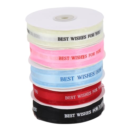 Gogogmee 5 Rollen Teiliges Satinband Breit Lang Geschenkband in Farben Weinrot Schwarz Hellblau Hellrosa Vielseitiges Dekoband für Hochzeit Geschenkverpackung DIY Bastelarbeiten Gogogmee 5 Rollen Teiliges Satinband Breit Lang Geschenkband in Farben Weinrot Schwarz Hellblau Hellrosa Vielseitiges Dekoband für Hochzeit Geschenkverpackung DIY Bastelarbeiten von Gogogmee