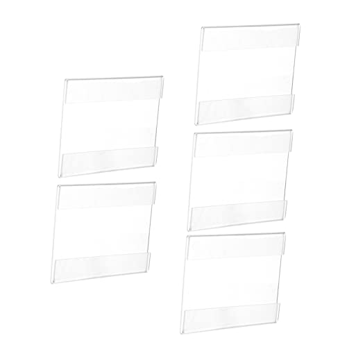 Gogogmee 5 Stück Acryl Tischaufsteller Set Vielseitige Schildhalter für Menüs Preise Werbung für Restaurants Cafés und Veranstaltungen Transparent und Langlebig Gogogmee 5 Stück Acryl Tischaufsteller Set Vielseitige Schildhalter für Menüs Preise Werbung für Restaurants Cafés und Veranstaltungen Transparent und Langlebig von Gogogmee