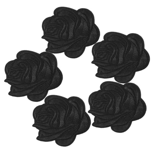 Gogogmee 5 Stück Bügelflicken Rosen Aufnäher Schwarz Bestickte Blumenapplikationen Zum Aufbügeln Für Kleidung Jeans Jacken Hüte DIY Reparatur Flicken Ohne Nähen Gogogmee 5 Stück Bügelflicken Rosen Aufnäher Schwarz Bestickte Blumenapplikationen Zum Aufbügeln Für Kleidung Jeans Jacken Hüte DIY Reparatur Flicken Ohne Nähen von Gogogmee