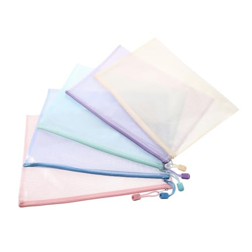 Gogogmee 5 Stück Bunte Mesh zipper taschen Wasserdichte Aufbewahrungstaschen für Dokumente Bürobedarf Kosmetik Vielseitig Einsetzbar Große Kapazität Leichter Zugriff Praktische Gogogmee 5 Stück Bunte Mesh zipper taschen Wasserdichte Aufbewahrungstaschen für Dokumente Bürobedarf Kosmetik Vielseitig Einsetzbar Große Kapazität Leichter Zugriff Praktische von Gogogmee