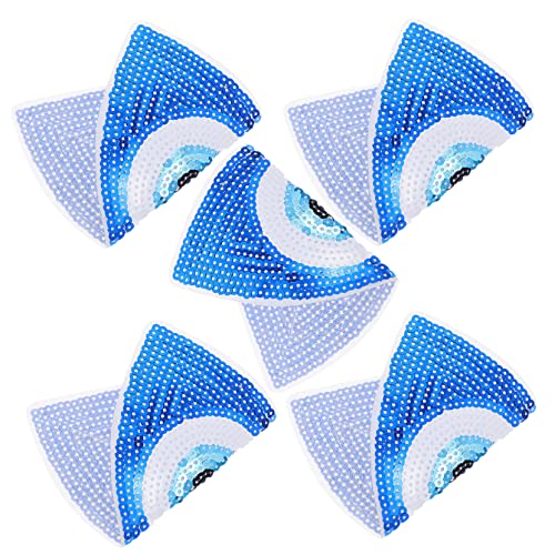 Gogogmee 5 Stück Glitzer Pailletten Aufnäher Bestickte Applikationen für Kleider Taschen Jeans DIY Bastelprojekte Langlebig und Hautfreundlich Gogogmee 5 Stück Glitzer Pailletten Aufnäher Bestickte Applikationen für Kleider Taschen Jeans DIY Bastelprojekte Langlebig und Hautfreundlich von Gogogmee