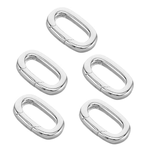 Gogogmee 5 Stück Karabinerverschluss Verbinder Ovale Federverschlüsse Für Halskettenanhänger Armbänder Schlüsselanhänger DIY Projekte Schmuckherstellung Zubehör Gogogmee 5 Stück Karabinerverschluss Verbinder Ovale Federverschlüsse Für Halskettenanhänger Armbänder Schlüsselanhänger DIY Projekte Schmuckherstellung Zubehör von Gogogmee