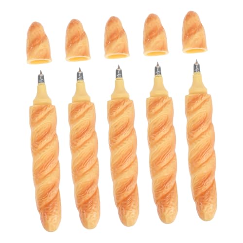 Gogogmee 5 Stück Kugelschreiber Brotform Realistischer Baguette Stift mit Schwarzer Glattes Schreiben Kreatives Schreibgerät für Schule Büro und Unterwegs Gogogmee 5 Stück Kugelschreiber Brotform Realistischer Baguette Stift mit Schwarzer Glattes Schreiben Kreatives Schreibgerät für Schule Büro und Unterwegs von Gogogmee