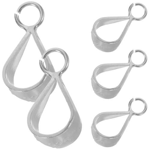 Gogogmee 5 Stück Silber Pendant Verschlüsse Quetschperlen für Schmuckherstellung und Armbänder für Diy Schmuckdesign und Dekoration Gogogmee 5 Stück Silber Pendant Verschlüsse Quetschperlen für Schmuckherstellung und Armbänder für Diy Schmuckdesign und Dekoration von Gogogmee