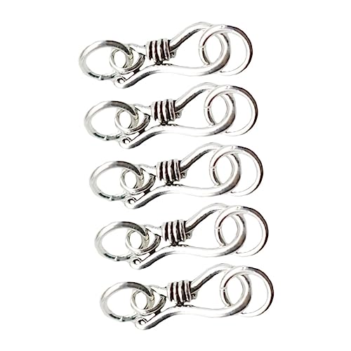 Gogogmee 5 Stück Sterlingsilber S haken Verschluss Langlebiger Karabinerverschluss für Schmuckherstellung Leichter Armband Halskettenverbinder Rostfrei Vielseitiger Schmuckverschluss Gogogmee 5 Stück Sterlingsilber S haken Verschluss Langlebiger Karabinerverschluss für Schmuckherstellung Leichter Armband Halskettenverbinder Rostfrei Vielseitiger Schmuckverschluss von Gogogmee