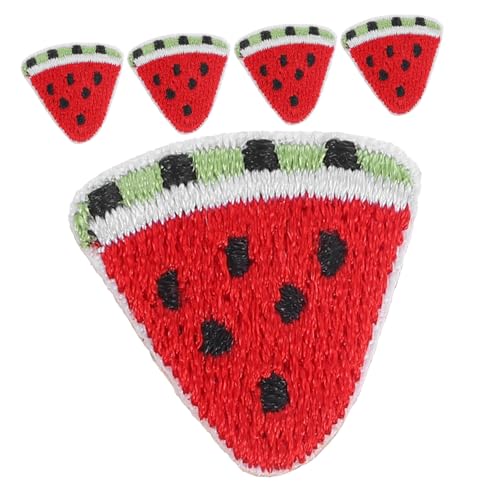 Gogogmee 5 Stück Stickaufkleber Wassermelonenfleck Flicken nähen Applikation nähen für Flicken aufnähen UV kinderkleider kinderkleidung Loch füllender Flicken gestickter DIY-Patch Stickgarn Gogogmee 5 Stück Stickaufkleber Wassermelonenfleck Flicken nähen Applikation nähen für Flicken aufnähen UV kinderkleider kinderkleidung Loch füllender Flicken gestickter DIY-Patch Stickgarn von Gogogmee