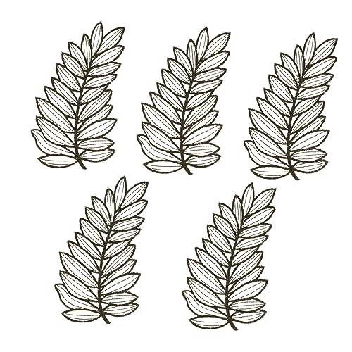Gogogmee 5 Stück Stickerei Applikationen und Blattmuster Diy Nähpatches für Kleidung Dekoration für Handgemachte Projekte Verschönern Ihre Outfits von Gogogmee
