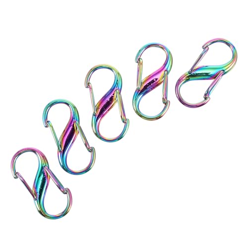 Gogogmee 5 Stück Teiliges Bunter Metall kettenverschlüsse für Handtaschen Vielseitige Einfach zu Installierende S förmige Schnappverschlüsse für DIY und Ersatz von Riemen Verschlüssen Gogogmee 5 Stück Teiliges Bunter Metall kettenverschlüsse für Handtaschen Vielseitige Einfach zu Installierende S förmige Schnappverschlüsse für DIY und Ersatz von Riemen Verschlüssen von Gogogmee