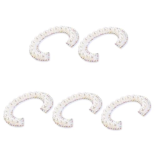 Gogogmee 5 Stück Teiliges Diy Pearl Applikation Patches für Aufbügelbar zur Dekoration von Kleidung Taschen und Handwerken von Gogogmee