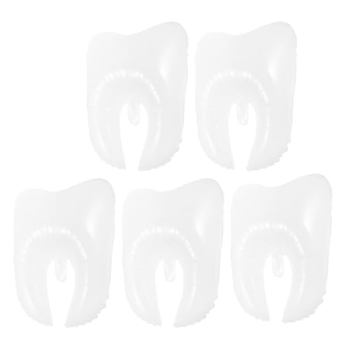 Gogogmee 5 Stück Teiliges Großes Zahnform partyballon Strapazierfähigem Pe material Bunte Geburtstagsdeko für Kindergeburtstag Leicht Aufzublasen für Zahn duschen und Festlichkeiten von Gogogmee