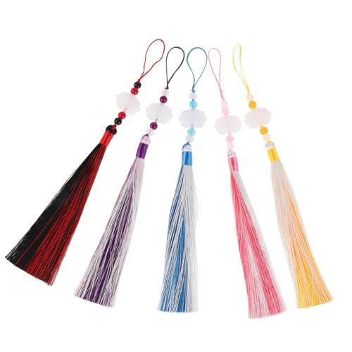 Gogogmee 5 Stück Teiliges Hanfu Quasten Chinesischer Taillenanhänger mit Lotusmuster Langlebige Stoffquasten in Verschiedenen Farben Vielseitiges Accessoire für Traditionelle Kostüme und Gogogmee 5 Stück Teiliges Hanfu Quasten Chinesischer Taillenanhänger mit Lotusmuster Langlebige Stoffquasten in Verschiedenen Farben Vielseitiges Accessoire für Traditionelle Kostüme und von Gogogmee