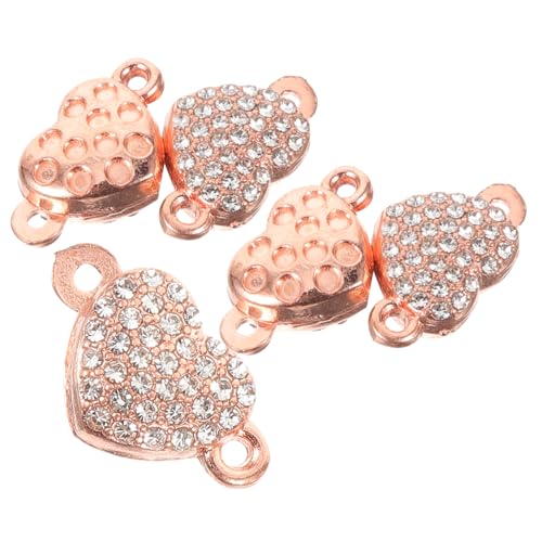 Gogogmee 5 Stück Teiliges Herzform Magnetverschluss aus Langlebiger Legierung für Armbänder Halsketten und DIY Schmuck Elegant Rostfrei für Geschenke an Familie und Bekannte Gogogmee 5 Stück Teiliges Herzform Magnetverschluss aus Langlebiger Legierung für Armbänder Halsketten und DIY Schmuck Elegant Rostfrei für Geschenke an Familie und Bekannte von Gogogmee