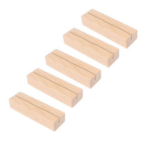 Gogogmee 5 Stück Teiliges Holz Kartenhalter mit Quadratischem Design Natürlicher Buche Stabiler Tischkartenhalter für Visitenkarten Postkarten und Notizen Platzsparend für Büro Zuhause Gogogmee 5 Stück Teiliges Holz Kartenhalter mit Quadratischem Design Natürlicher Buche Stabiler Tischkartenhalter für Visitenkarten Postkarten und Notizen Platzsparend für Büro Zuhause von Gogogmee