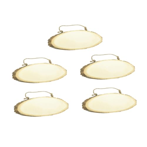 Gogogmee 5 Stück Teiliges Holzscheiben mit Rinde Hängende DIY Holzanhänger für Türnummern Rustikale Dekoration Handgefertigte Holztafeln für Zelt Laden und Bastelprojekte Gogogmee 5 Stück Teiliges Holzscheiben mit Rinde Hängende DIY Holzanhänger für Türnummern Rustikale Dekoration Handgefertigte Holztafeln für Zelt Laden und Bastelprojekte von Gogogmee