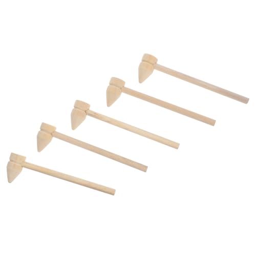 Gogogmee 5 Stück Teiliges Kleiner Holzspielzeug hämmer für Multifunktional für Bausteine Archäologische Ausgrabungen Rollenspiele und Traditionelle Geburtstagsfeiern Kindgerecht Sicher und von Gogogmee