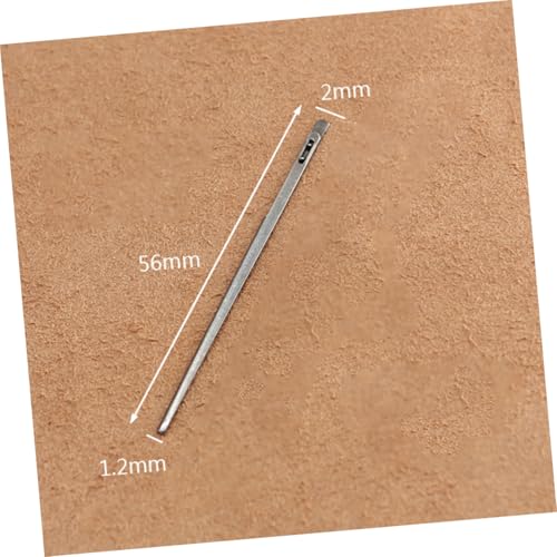 Gogogmee 5 Stück Teiliges Lederband Nähnadeln US Stil Langlebige Flechtnadeln für DIY Lederseil Weben Ergonomisch Gestaltet für Komfortables Handarbeiten und Vielseitige Bastelprojekte von Gogogmee