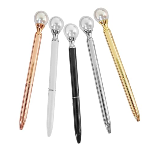 Gogogmee 5 Stück Teiliges Metall Kugelschreiber Ergonomisch Komfortabler Griff Glattes Schreiben Langlebig Büro Alltag Frauen Hochzeit von Gogogmee