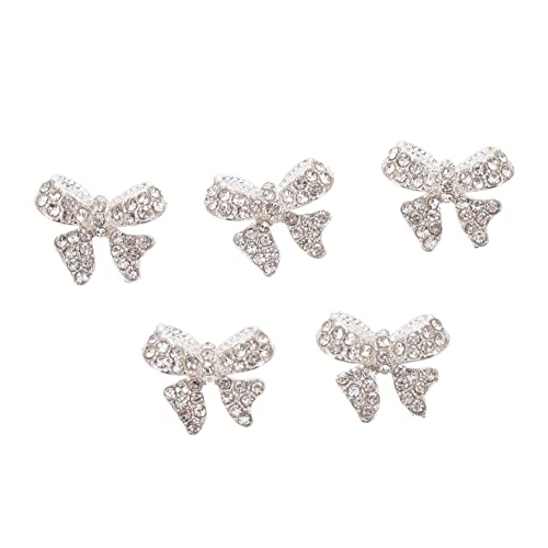 Gogogmee 5 Stück Teiliges Nail Art Charms mit Bow und Strass Nagelschmuck Dekoration für Professionelle Maniküre und Diy Nail Art für und Anlässe Wie Halloween Weihnachten und Geburtstage von Gogogmee