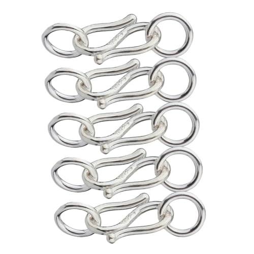 Gogogmee 5 Stück Teiliges S förmige Silber Verschlüsse mit Doppelringen Langlebige Halskettenverbinder für DIY Schmuckherstellung Leicht und Elegant für Bastelprojekte Gogogmee 5 Stück Teiliges S förmige Silber Verschlüsse mit Doppelringen Langlebige Halskettenverbinder für DIY Schmuckherstellung Leicht und Elegant für Bastelprojekte von Gogogmee