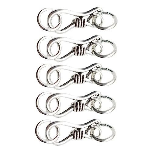 Gogogmee 5 Stück Teiliges Silber Lobster Verschluss S Haken Karabiner Schmuckverschluss für DIY Armband und Halskette Rostfrei Leicht Eleganter Schmuckverbinder für Handgemachte von Gogogmee