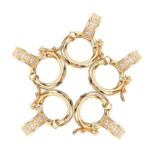 Gogogmee 5 Stück Teiliges von Universellen Schmuckverbindern Dekorativen Verschlüssen und Armband Buckles für DIY Projekte Gold für Armbänder und Gogogmee 5 Stück Teiliges von Universellen Schmuckverbindern Dekorativen Verschlüssen und Armband Buckles für DIY Projekte Gold für Armbänder und von Gogogmee