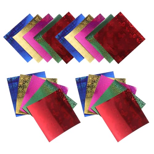 Gogogmee 50 Blatt Origami-Sternpapier: Quadratisches Origami-Papier zum Falten, Basteln für Kinder, für Partydekorationen, DIY-Kunst und Projekte, Basteln von Gogogmee