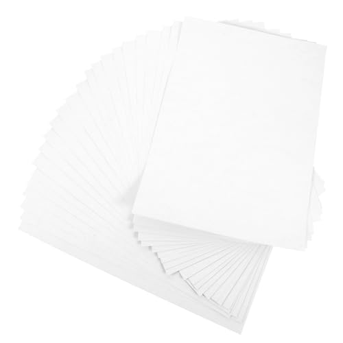 Gogogmee 50 Blatt Selbstklebende Matte Aufkleber Druckbare Leere für Büro Handwerk und Versandprojekte Kratzfest und Praktisch für Büroorganisation von Gogogmee