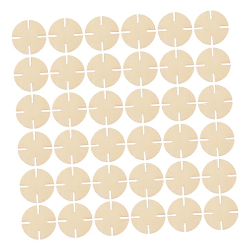 Gogogmee 50 Stück Blanko Holzpuzzle zum Selbstgestalten Unvollendete Puzzle Teile aus Holz für DIY Bemalbare Holzstücke für Kreative und Familienaktivitäten von Gogogmee