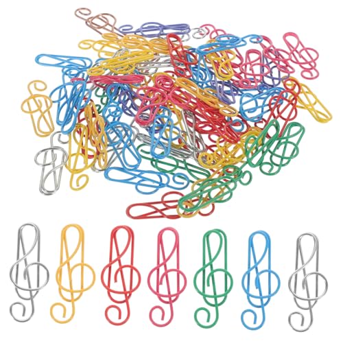 Gogogmee 50 Stück Bunte Büroklammern Musiknoten Design Kreative Papierklammern Stabile Eisenclips für Dokumente Büro Schule Bastelpapier Zubehör Gogogmee 50 Stück Bunte Büroklammern Musiknoten Design Kreative Papierklammern Stabile Eisenclips für Dokumente Büro Schule Bastelpapier Zubehör von Gogogmee