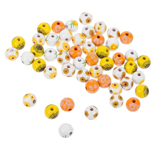 Gogogmee 50 Stück Bunte Holzperlen mit Blumenmuster Rund zum Auffädeln für DIY Schmuck und Basteln Natürliche Holzperlen Mischung für Kreative Handarbeiten und Schmuckgestaltung Gogogmee 50 Stück Bunte Holzperlen mit Blumenmuster Rund zum Auffädeln für DIY Schmuck und Basteln Natürliche Holzperlen Mischung für Kreative Handarbeiten und Schmuckgestaltung von Gogogmee