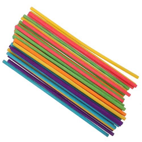 Gogogmee 50 Stück Bunte Holzstäbe für Skulpturen und Kreative Bastelprojekte Geeignet für DIY Malspiele und Farbenspiele Leuchtende Farben Gogogmee 50 Stück Bunte Holzstäbe für Skulpturen und Kreative Bastelprojekte Geeignet für DIY Malspiele und Farbenspiele Leuchtende Farben von Gogogmee