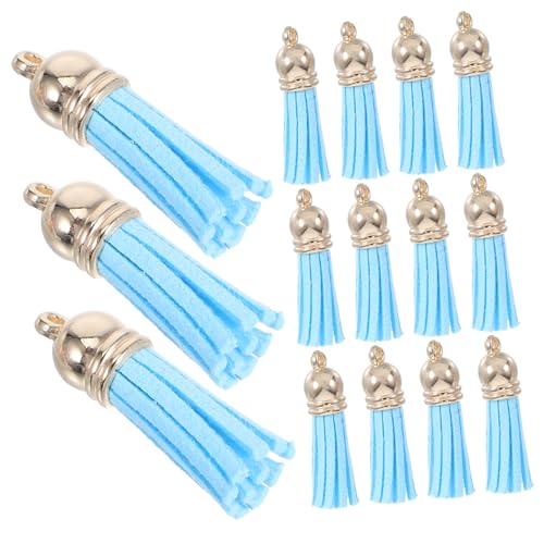 Gogogmee 50 Stück Bunte Kunstleder-quasten für DIY Bastelprojekte Leichte Kompakte Anhänger für Schmuck Taschen Schlüsselanhänger Vielseitige Accessoire-dekoration von Gogogmee