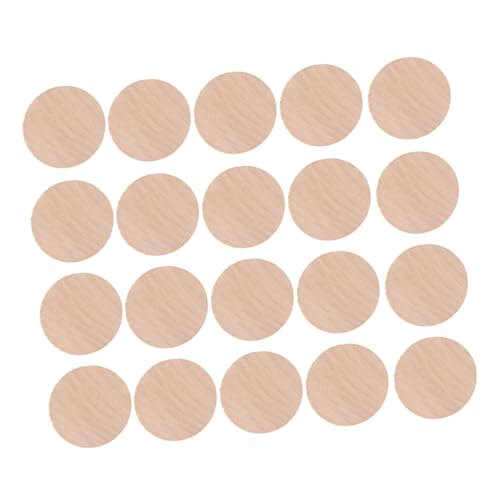 Gogogmee 50 Stück DIY Holzscheiben Runde Holzplatten Hochwertigem Holz für Bastelprojekte und Lehrmaterialien für Schüler und Langlebig von Gogogmee