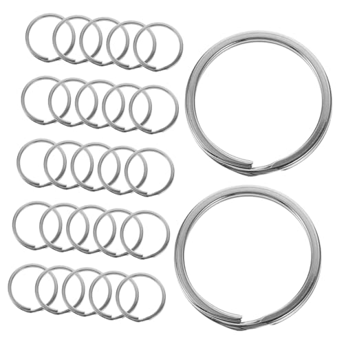 Gogogmee 50 Stück Edelstahl Flache Schlüsselringe Ø Rostfreie Keychain Ringe für DIY Schlüsselanhänger Taschen Lanyards Zubehör für Schlüsselorganisation und Bastelprojekte Gogogmee 50 Stück Edelstahl Flache Schlüsselringe Ø Rostfreie Keychain Ringe für DIY Schlüsselanhänger Taschen Lanyards Zubehör für Schlüsselorganisation und Bastelprojekte von Gogogmee