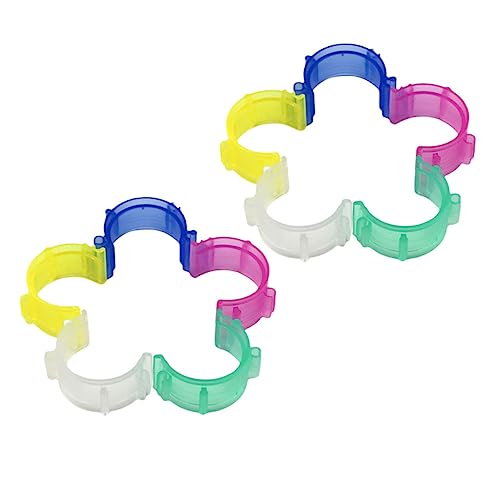 Gogogmee 50 Stück Fünffarbige Nähspulen Clips Praktische Nähzubehör für Spulenlagerung und Fadenorganisation für Heimnähen und Stickerei von Gogogmee