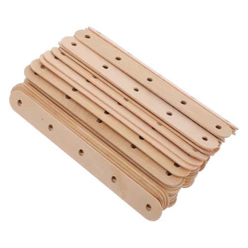 Gogogmee 50 Stück Holz Docht Halter Kerzenherstellung Dochtzentrierer mit Löchern für DIY Duftkerzen Basteln Stabile Kerzendocht Fixierung Einfach zu Verwenden von Gogogmee