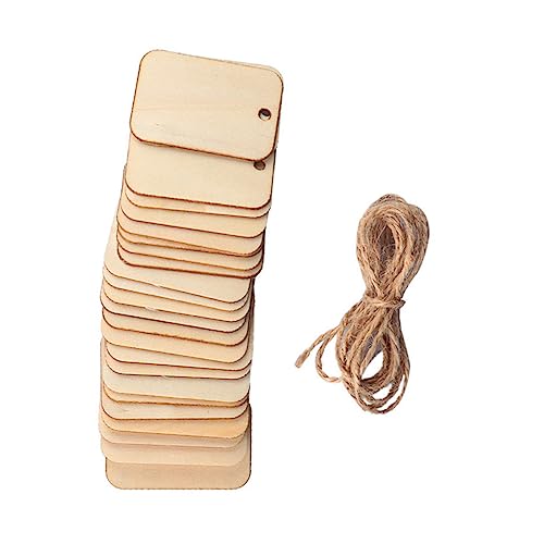 Gogogmee 50 Stück Holzanhänger mit Schnur DIY Bastelanhänger Natürlichem Holz für Dekoration Geschenkanhänger und Etiketten für Hochzeiten und Partys Gogogmee 50 Stück Holzanhänger mit Schnur DIY Bastelanhänger Natürlichem Holz für Dekoration Geschenkanhänger und Etiketten für Hochzeiten und Partys von Gogogmee