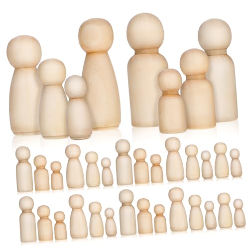 Gogogmee 50 Stück Holzpuppen Bastelset Unvollendete Holzfiguren zum Bemalen DIY Holz Peg Dolls für Handgemachte Dekoration Geburtstags Hochzeitsfeier Gogogmee 50 Stück Holzpuppen Bastelset Unvollendete Holzfiguren zum Bemalen DIY Holz Peg Dolls für Handgemachte Dekoration Geburtstags Hochzeitsfeier von Gogogmee