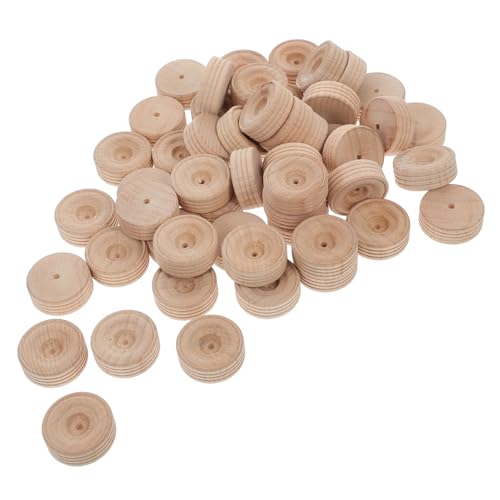 Gogogmee 50 Stück Holzräder für DIY Modellfahrzeuge Bastelräder Rund Knotfrei Holzspielzeug für Unterricht Stem Lernprojekte und Handgefertigte Spielzeugautos Gogogmee 50 Stück Holzräder für DIY Modellfahrzeuge Bastelräder Rund Knotfrei Holzspielzeug für Unterricht Stem Lernprojekte und Handgefertigte Spielzeugautos von Gogogmee