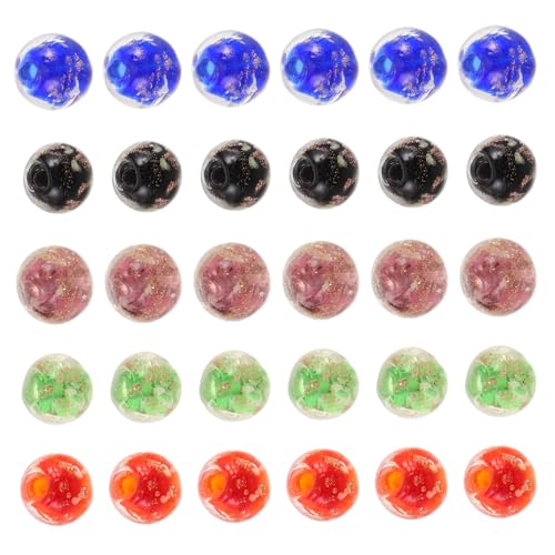 Gogogmee 50 Stück Leuchtende Glasperlen Runde Transparente Kleine Spacer Perlen in Blau Schwarz Grün Rot Lila Langlebige Lose Schmuckperlen für DIY Armbänder Halsketten Bastelarbeiten Gogogmee 50 Stück Leuchtende Glasperlen Runde Transparente Kleine Spacer Perlen in Blau Schwarz Grün Rot Lila Langlebige Lose Schmuckperlen für DIY Armbänder Halsketten Bastelarbeiten von Gogogmee